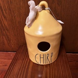 Rae Dunn yellow “chirp” birdhouse